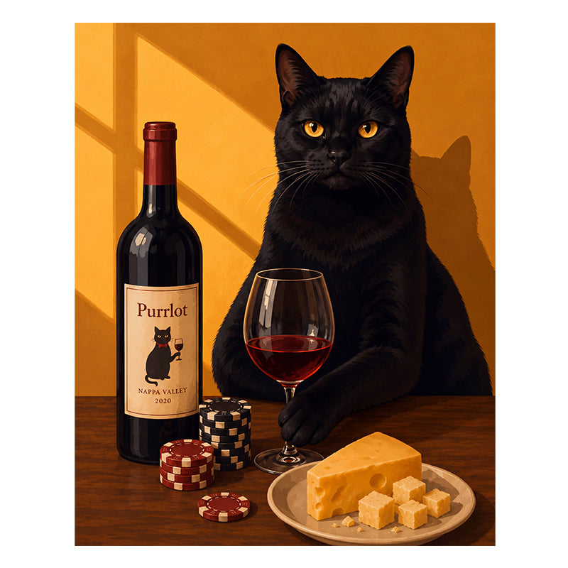 Midnight Sommelier - Wooden Jigsaw Puzzle