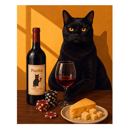 Midnight Sommelier - Wooden Jigsaw Puzzle