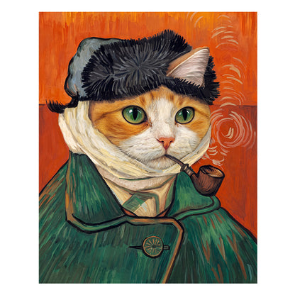 Self-Portrait of Cat - Wooden Jigsaw Puzzle
