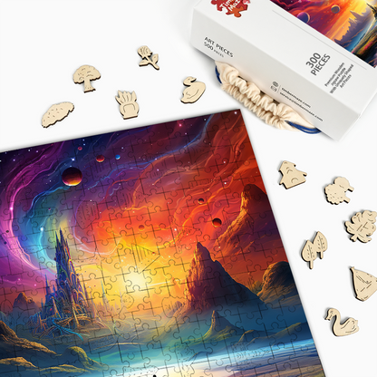 Starlight Realm - Wooden Jigsaw Puzzle