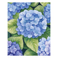 Clustered Hydrangeas - Wooden Jigsaw Puzzle