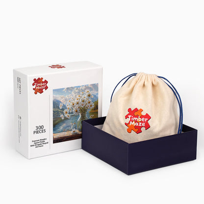 Mountain Daisies - Wooden Jigsaw Puzzle