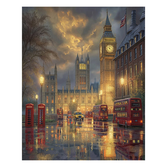 London Twilight Wooden Jigsaw Puzzle - Wooden Jigsaw Puzzle