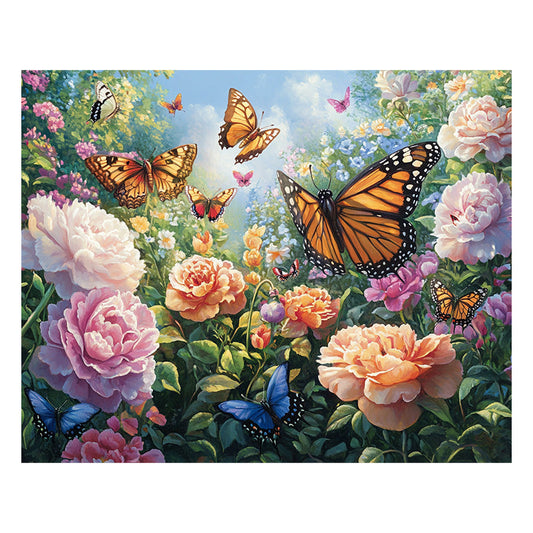 Butterfly Garden - Wooden Jigsaw Puzzle