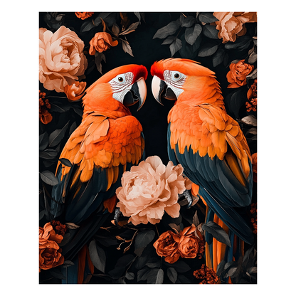 Parrot Couple - Wooden Jigsaw Puzzle