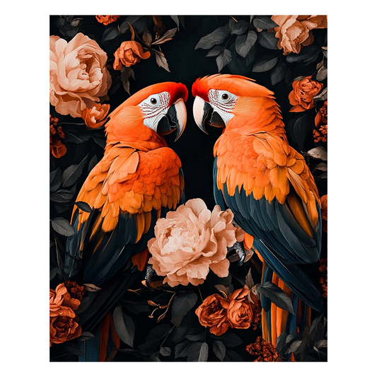 Parrot Couple - Wooden Jigsaw Puzzle