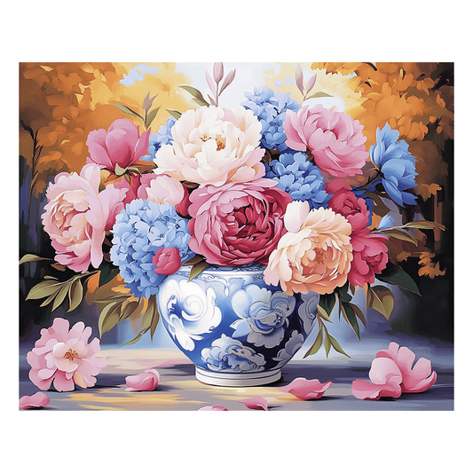 Peony Vase - Wooden Jigsaw Puzzle