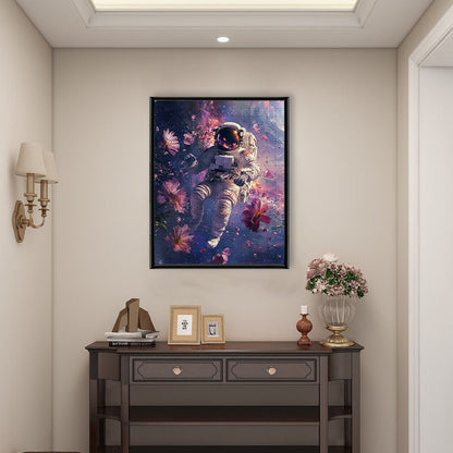 Space Walk in a Dreamlike Cosmos - Wooden Jigsaw Puzzle