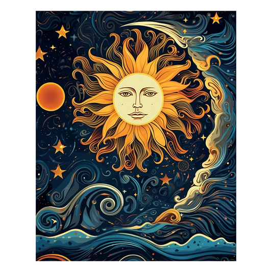 The Sun and Moon Dance Together - Wooden Jigsaw Puzzle