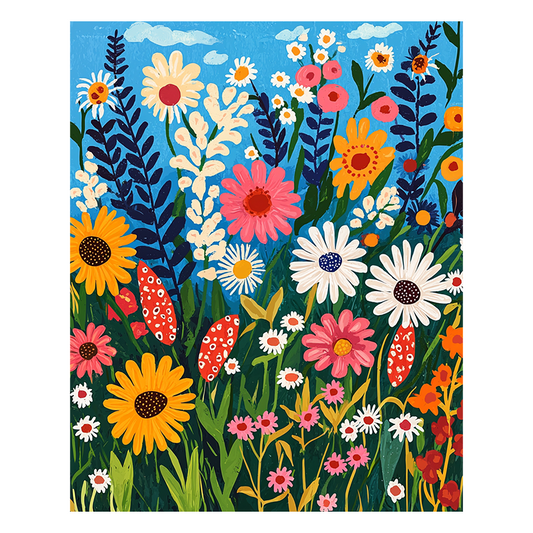 Wild Flowers - Wooden Jigsaw Puzzle