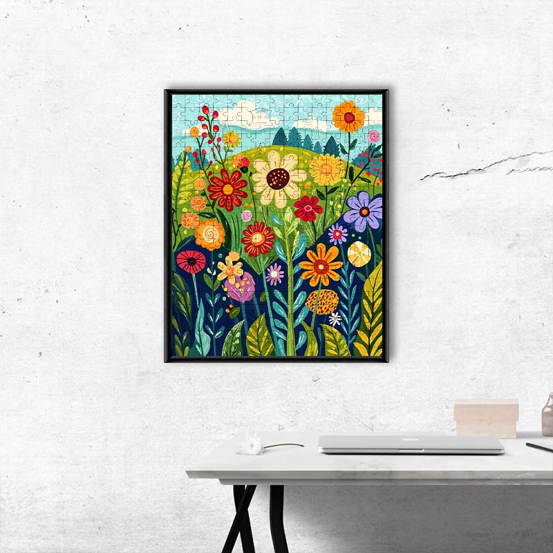 Wildflowers in the Wilderness - Wooden Jigsaw Puzzle