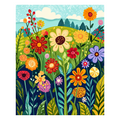 Wildflowers in the Wilderness - Wooden Jigsaw Puzzle