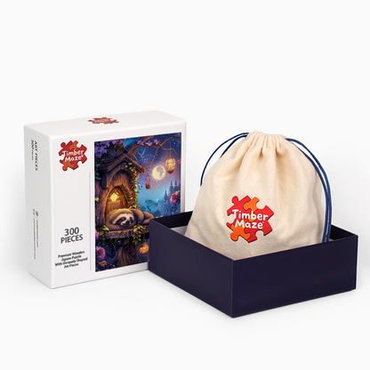 Moonlit Slumber - Wooden Jigsaw Puzzle