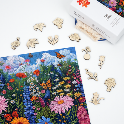 Moonlit Cat - Wooden Jigsaw Puzzle