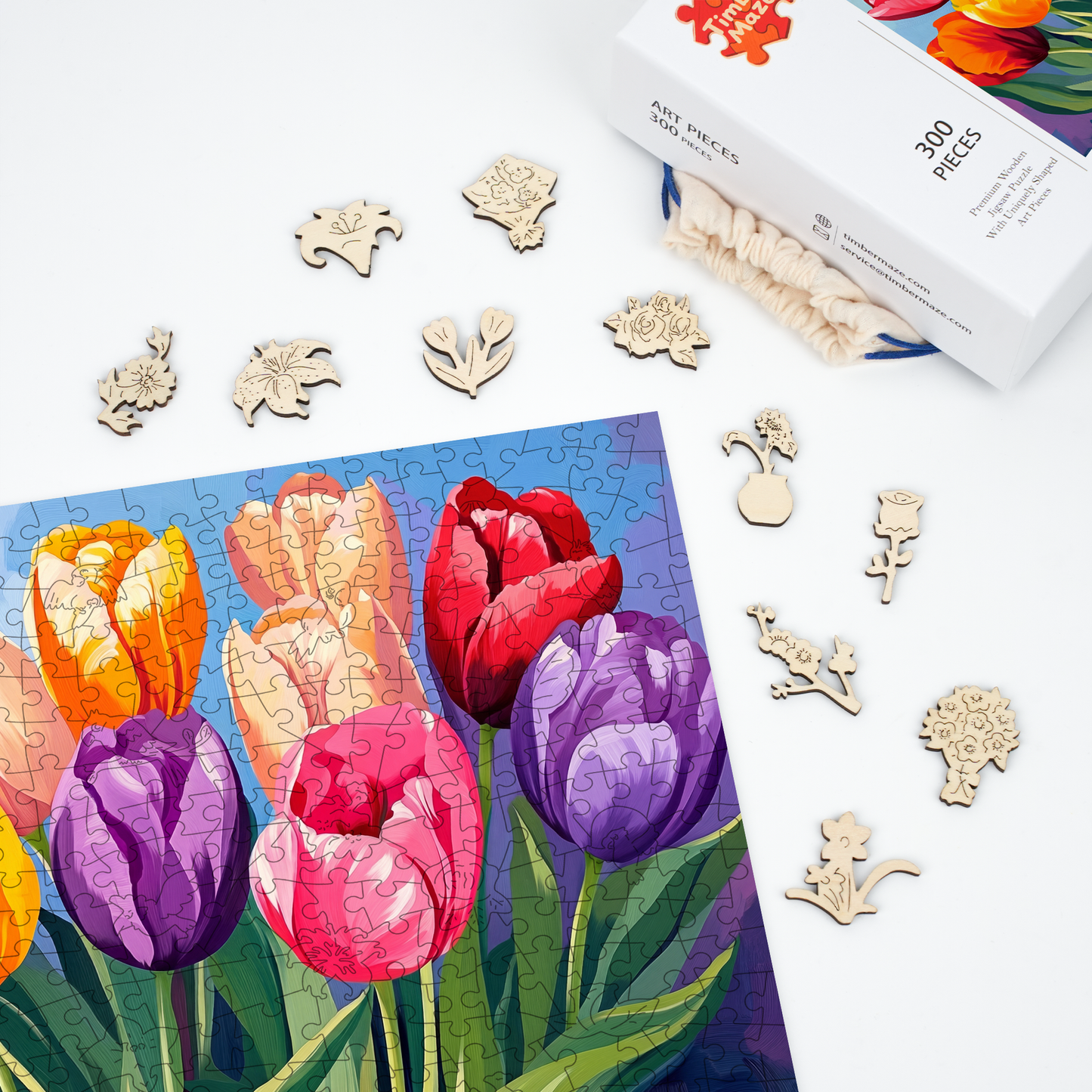Tulips - Wooden Jigsaw Puzzle