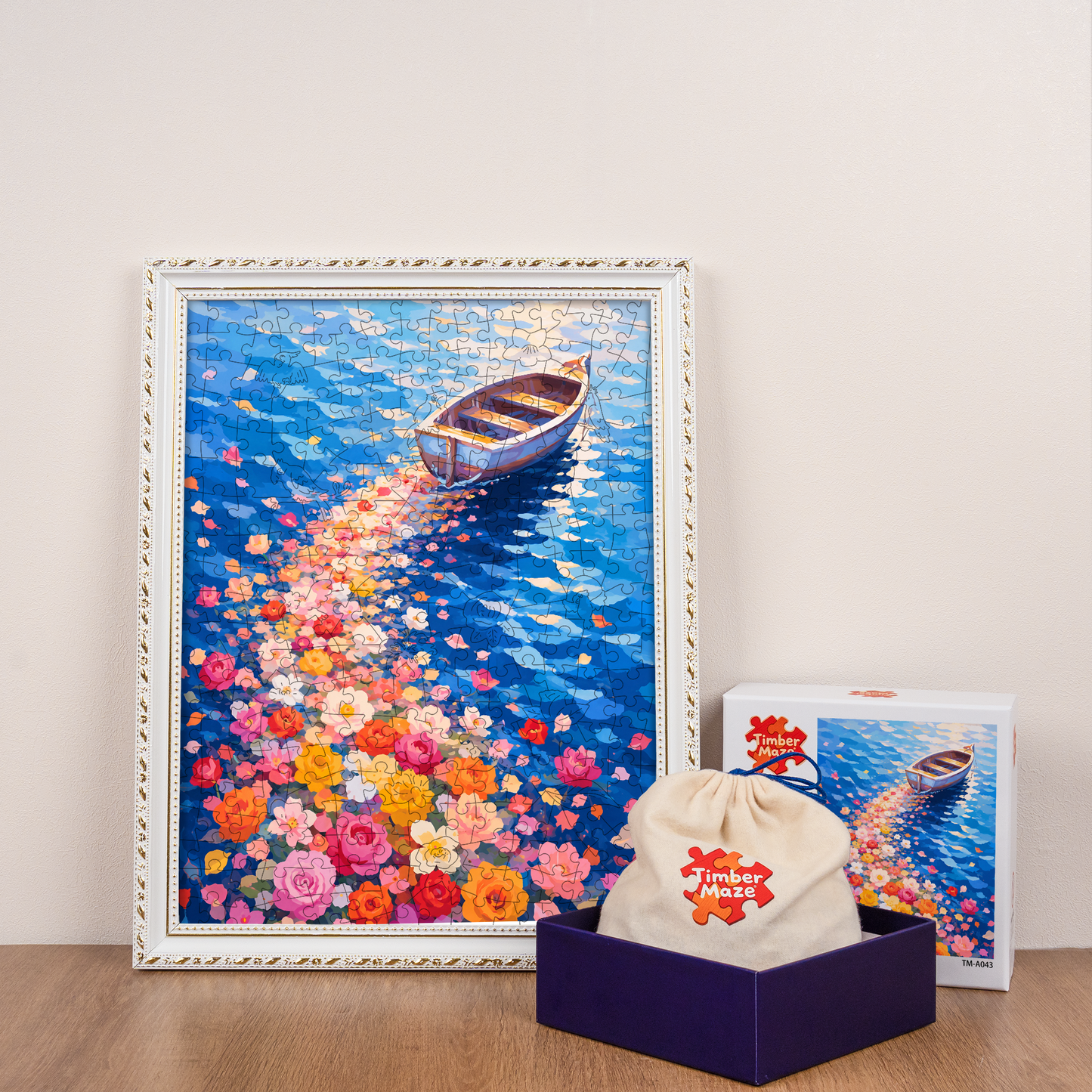 Flower Field Voyage - Wooden Jigsaw Puzzle