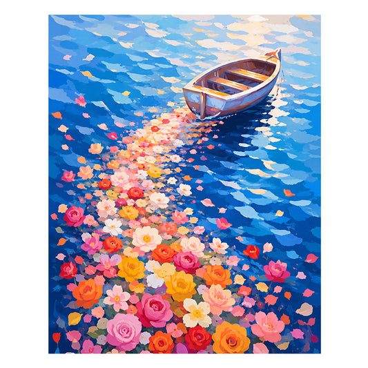 Flower Field Voyage - Wooden Jigsaw Puzzle