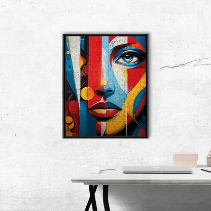 Abstract Portrait - Wooden Jigsaw Puzzle