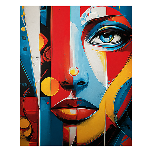 Abstract Portrait - Wooden Jigsaw Puzzle