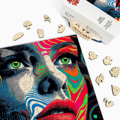 Visionary Portrait - Wooden Jigsaw Puzzle