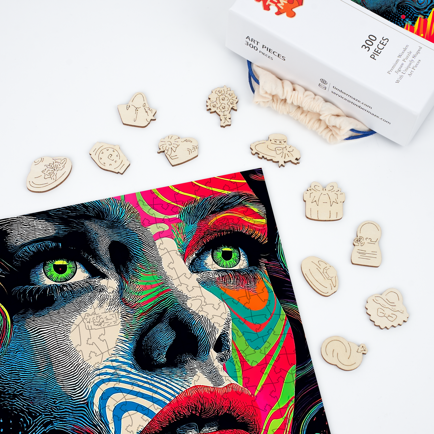 Visionary Portrait - Wooden Jigsaw Puzzle