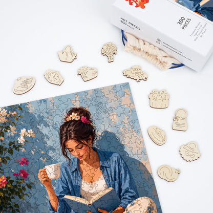 A Quiet Chapter - Wooden Jigsaw Puzzle