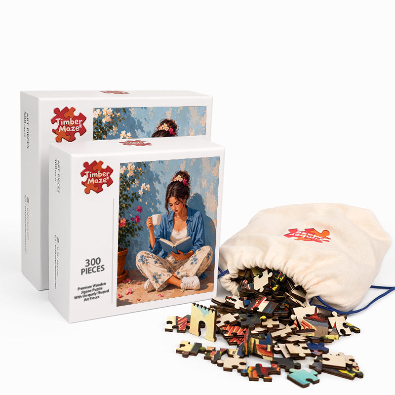 A Quiet Chapter - Wooden Jigsaw Puzzle