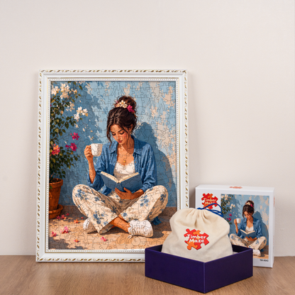A Quiet Chapter - Wooden Jigsaw Puzzle