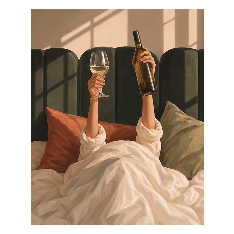 A Toast to Slow Mornings - Wooden Jigsaw Puzzle