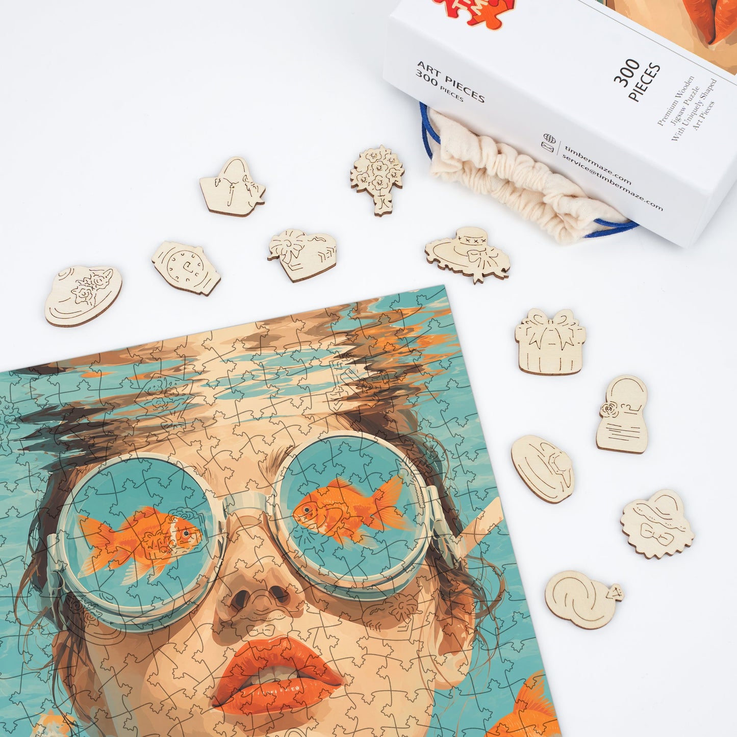 Through Goldfish Eyes - Wooden Jigsaw Puzzle