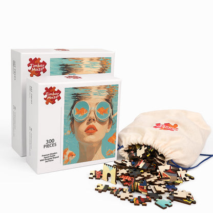 Through Goldfish Eyes - Wooden Jigsaw Puzzle
