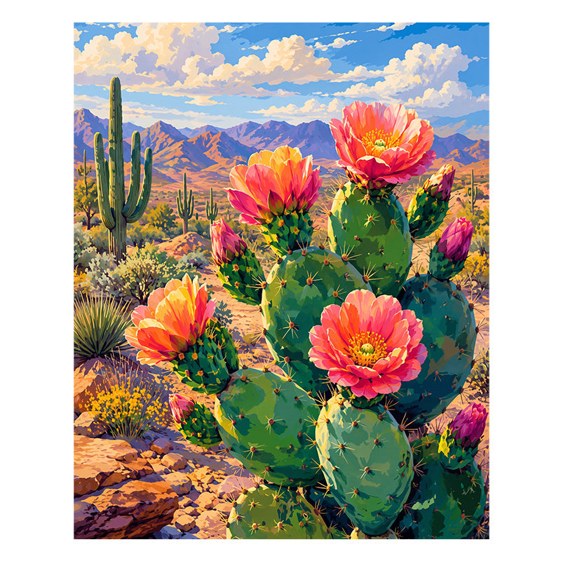 Cactus Flower - Wooden Jigsaw Puzzle