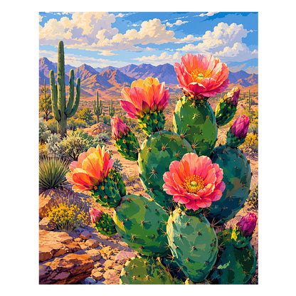 Cactus Flower - Wooden Jigsaw Puzzle