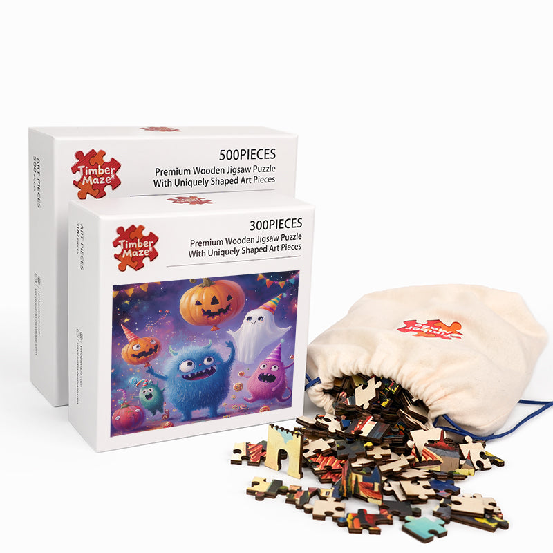 Halloween Party - Wooden Jigsaw Puzzle