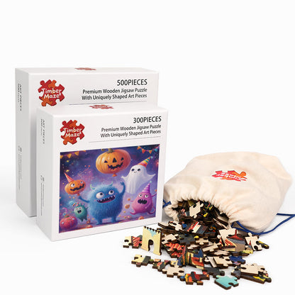 Halloween Party - Wooden Jigsaw Puzzle