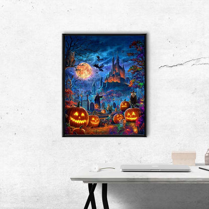 Moonlit Cemetery - Wooden Jigsaw Puzzle