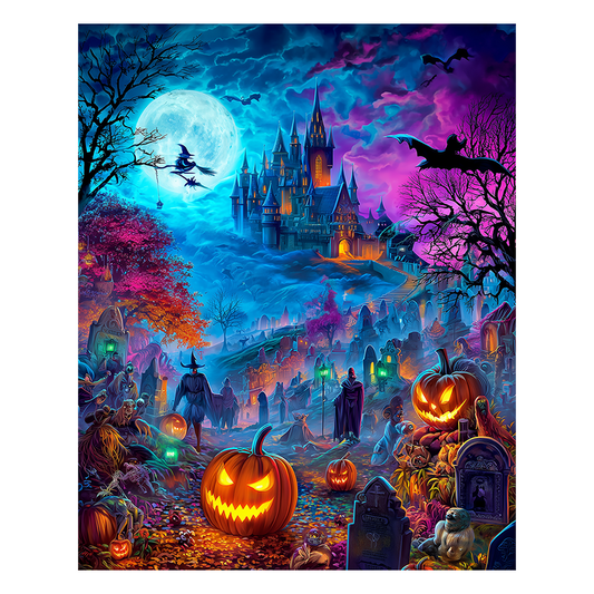 Spooky Night Parade - Wooden Jigsaw Puzzle