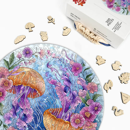 Aqua Garden - Wooden Jigsaw Puzzle