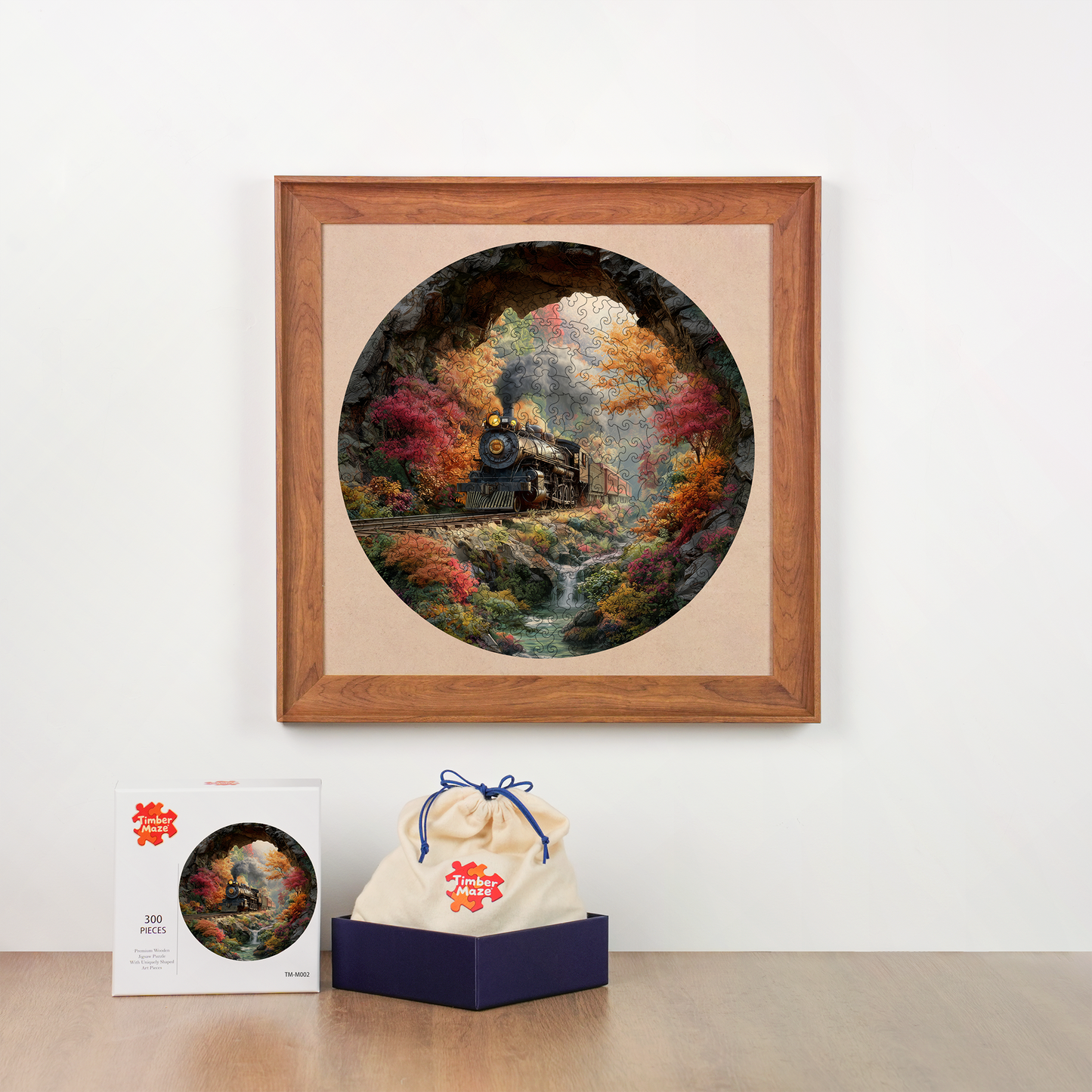 Autumn Rails - Wooden Jigsaw Puzzle