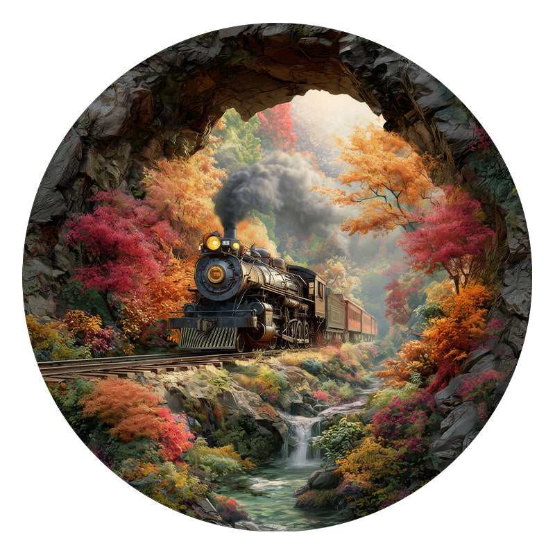 Autumn Rails - Wooden Jigsaw Puzzle