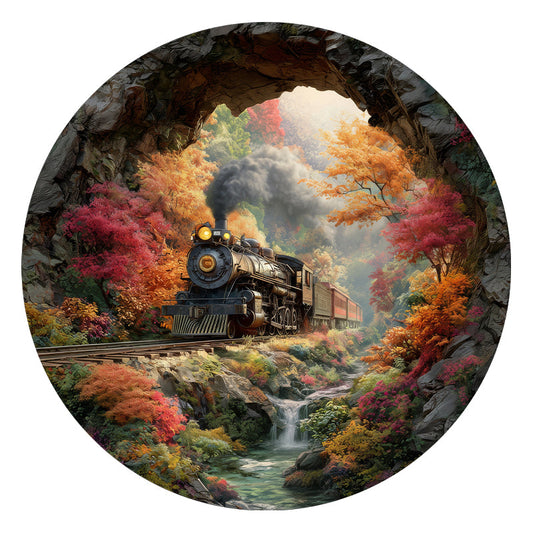 Autumn Rails - Wooden Jigsaw Puzzle