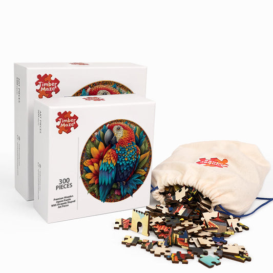 Birds of Bloom - Wooden Jigsaw Puzzle