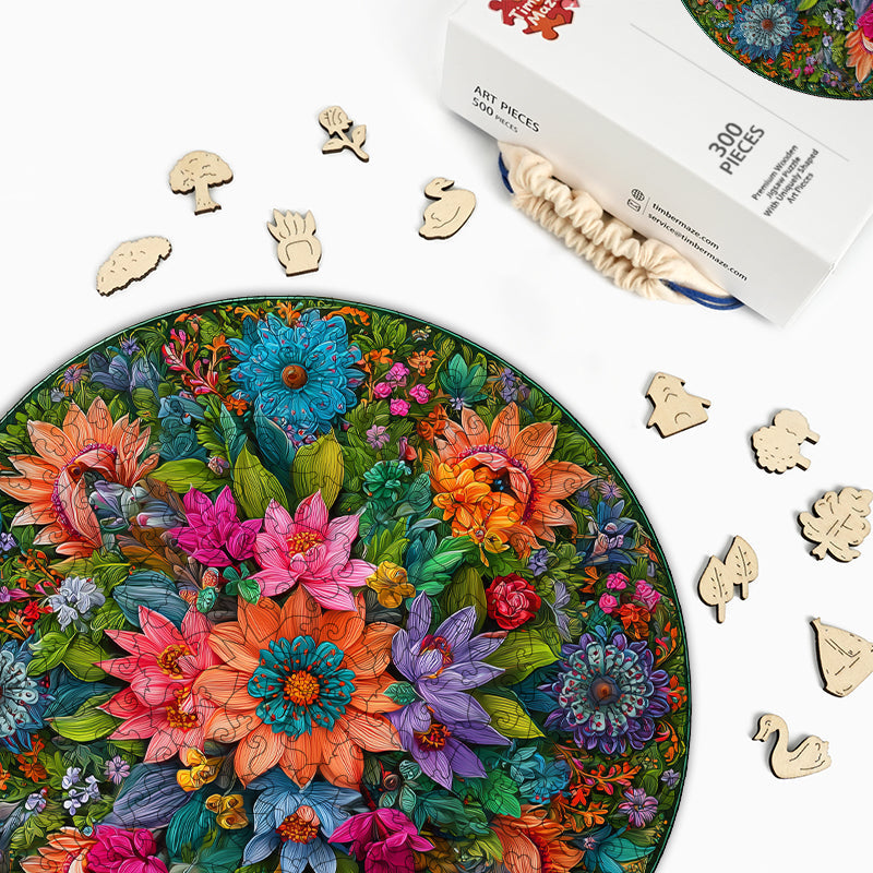 Bloom Circle - Wooden Jigsaw Puzzle