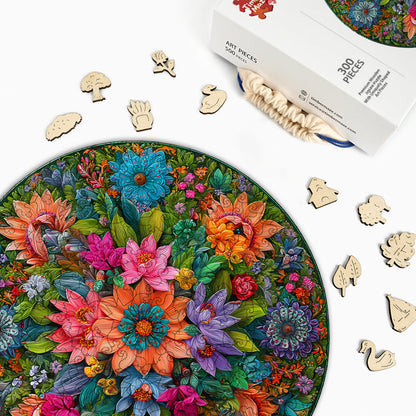 Bloom Circle - Wooden Jigsaw Puzzle