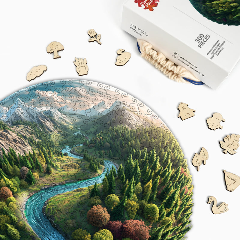 EcoSphere - Wooden Jigsaw Puzzle