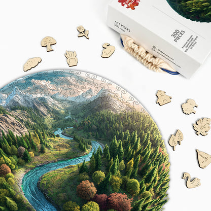 EcoSphere - Wooden Jigsaw Puzzle