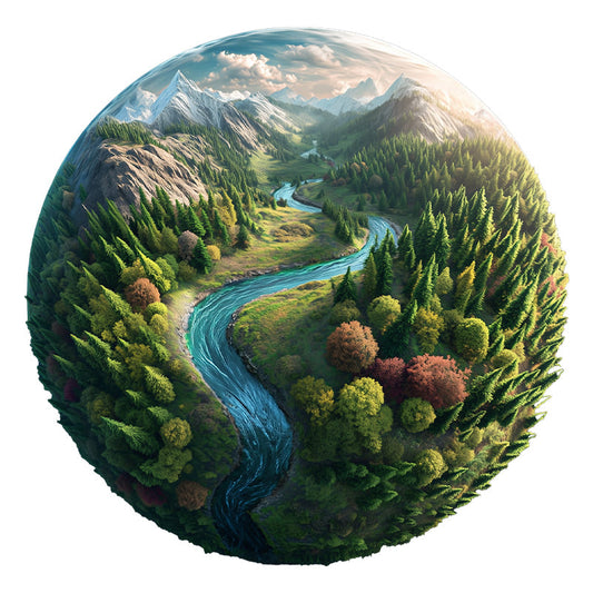 EcoSphere - Wooden Jigsaw Puzzle