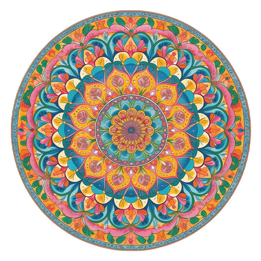Floral Zen - Wooden Jigsaw Puzzle
