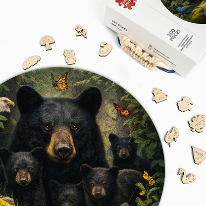 Forest Family - Wooden Jigsaw Puzzle