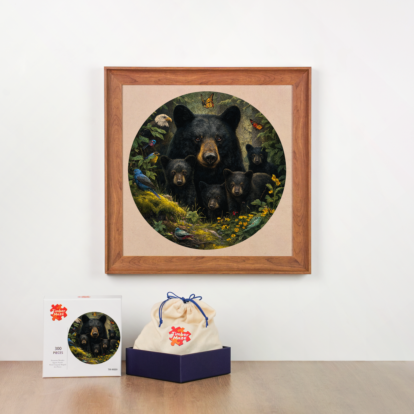 Forest Family - Wooden Jigsaw Puzzle